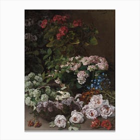 Spring Flowers (1864), Claude Monet Canvas Print