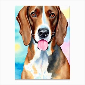 Plott Hound Watercolour dog Canvas Print