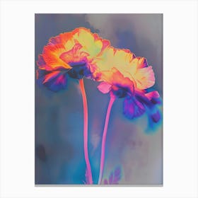 Iridescent Flower Marigold 1 Canvas Print