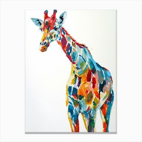 Watercolour Inspired Giraffe 2 Canvas Print