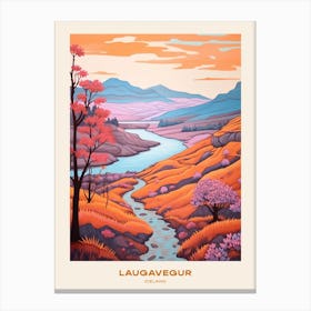 Laugavegur Iceland 2 Hike Poster Canvas Print