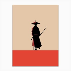 Minimal Samurai Canvas Print