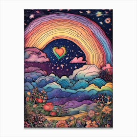 Rainbow In The Sky 4 Canvas Print