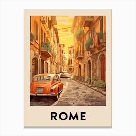 Vintage Travel Poster Rome 4 Canvas Print
