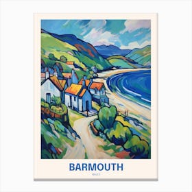 Barmouth Wales 7 Uk Travel Poster Canvas Print