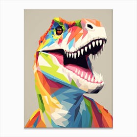 Colourful Dinosaur Allosaurus 3 Canvas Print