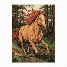 A Horse Painting In The Style Of Scumbling 3 Canvas Print