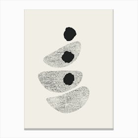 Black And White Drawing minimalism art Canvas Print