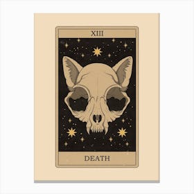Death Cats Tarot Canvas Print