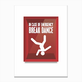 Breakdance Canvas Print