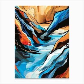 Abstract River Canvas Print