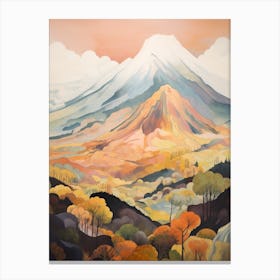 Mount Meru Tanzania 3 Mountain Painting Canvas Print