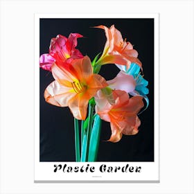 Bright Inflatable Flowers Poster Amaryllis 2 Canvas Print