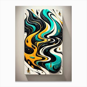 Abstract Swirl Painting 3 Canvas Print