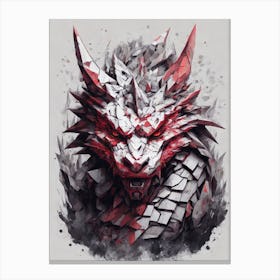 Dragon Head Print  Canvas Print