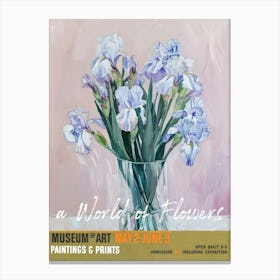 A World Of Flowers, Van Gogh Exhibition Iris 1 Canvas Print