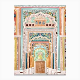 Patrika Gate Travel Jaipur India Canvas Print