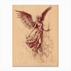 Ethereal Etching Style Canvas Print