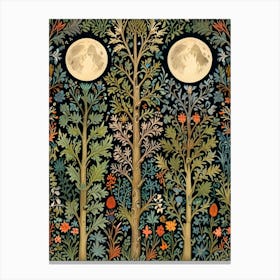 William Morris Moonlight In The Woods 6 Canvas Print