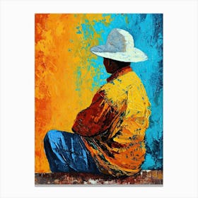 Mexican Man In Hat, Mexico Canvas Print