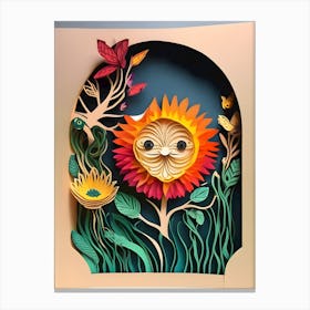 Paper Cut Art - Reimagined Canvas Print