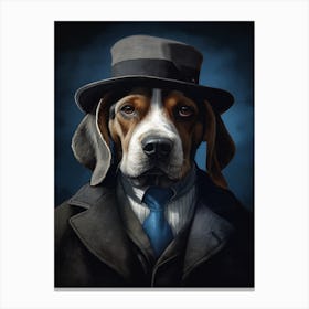 Gangster Dog Beagle 2 Canvas Print