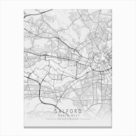 Salford City Map Toile