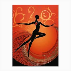 Dancer In Red Canvas Print