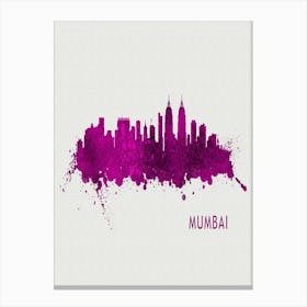 Mumbai India City Purple Canvas Print