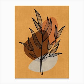 Abstract Plant Canvas Print