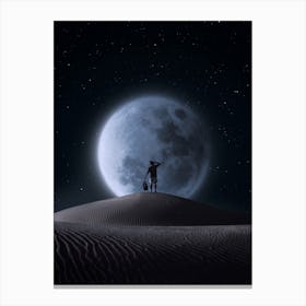 Travel to the Moon Canvas Print