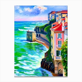 Houses By The Sea Canvas Print