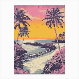 Tropical Sunset 5 Canvas Print