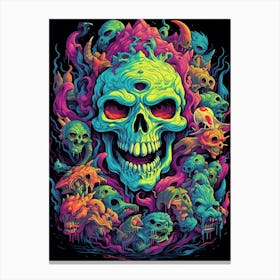 Skulls And Monsters 2 Canvas Print