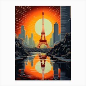 Paris Sunset Canvas Print