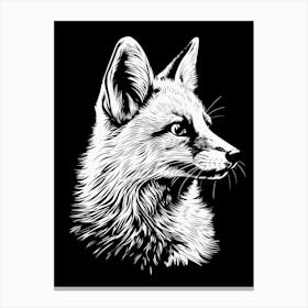 Fox Portrait Illustration 3 Canvas Print