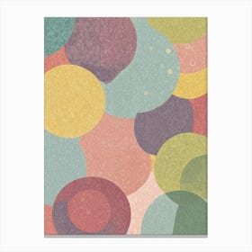 Candy Circles Canvas Print