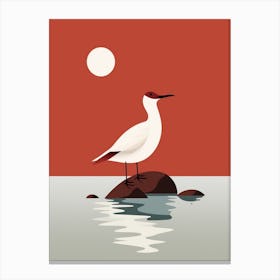 Minimalist Canvasback 1 Illustration Canvas Print