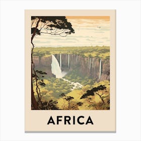 Vintage Travel Poster Africa 4 Canvas Print