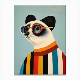 Little Lemur 2 Wearing Sunglasses Copy Canvas Print