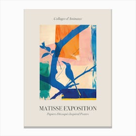 Bird 2 Matisse Inspired Exposition Animals Poster Canvas Print