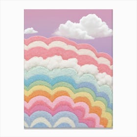 Rainbow Clouds Canvas Print