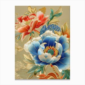 Japanese Flower Painting 3 Canvas Print