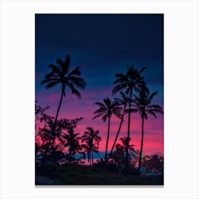 Tropical Dusk Canvas Print