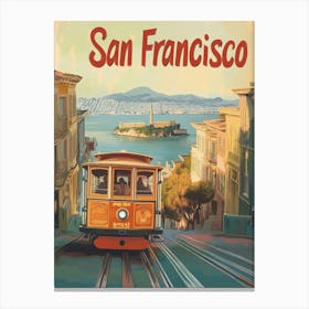 Aihrgdesign A Classic 1960s Travel Poster For San Francisco 4 Canvas Print