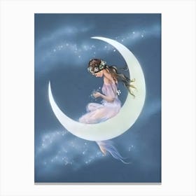 Moon Girl Canvas Print