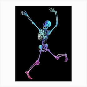 Skeleton Dancing Canvas Print