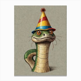 Birthday Snake Canvas Print