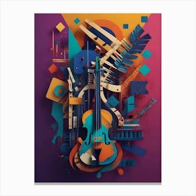 Abstract Music Canvas Print