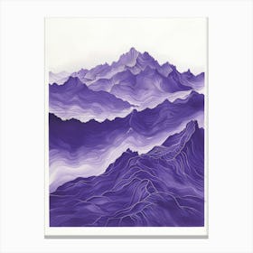 Purple Mountains 1 Canvas Print